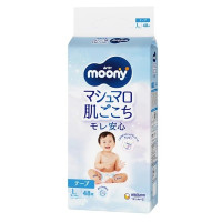 Moony Baby Diapers Large size. (9-14 kg) (20-31lbs). 48 count.